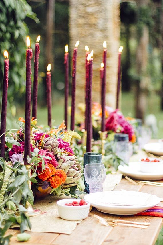 Autumn wedding table decoration ideas