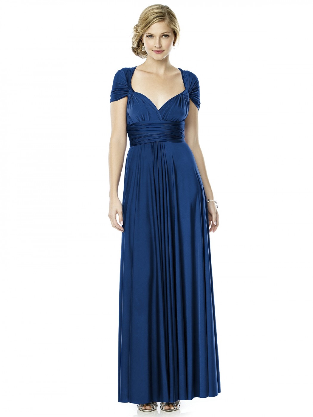 Twist and Wrap Dress.estate blue from Dessy | fabmood.com 1 - Fab Mood ...