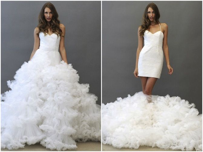 convertible wedding gown