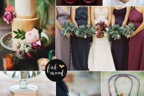 Jewel toned wedding color palette