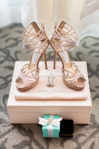 Strappy Jimmy Choo Shoes | Photography: Jonathan Young - jyweddings.com