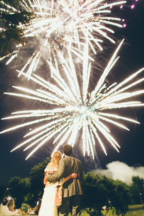 Send them off with a lasting impression. Have a fireworks display - wedding reception ideas