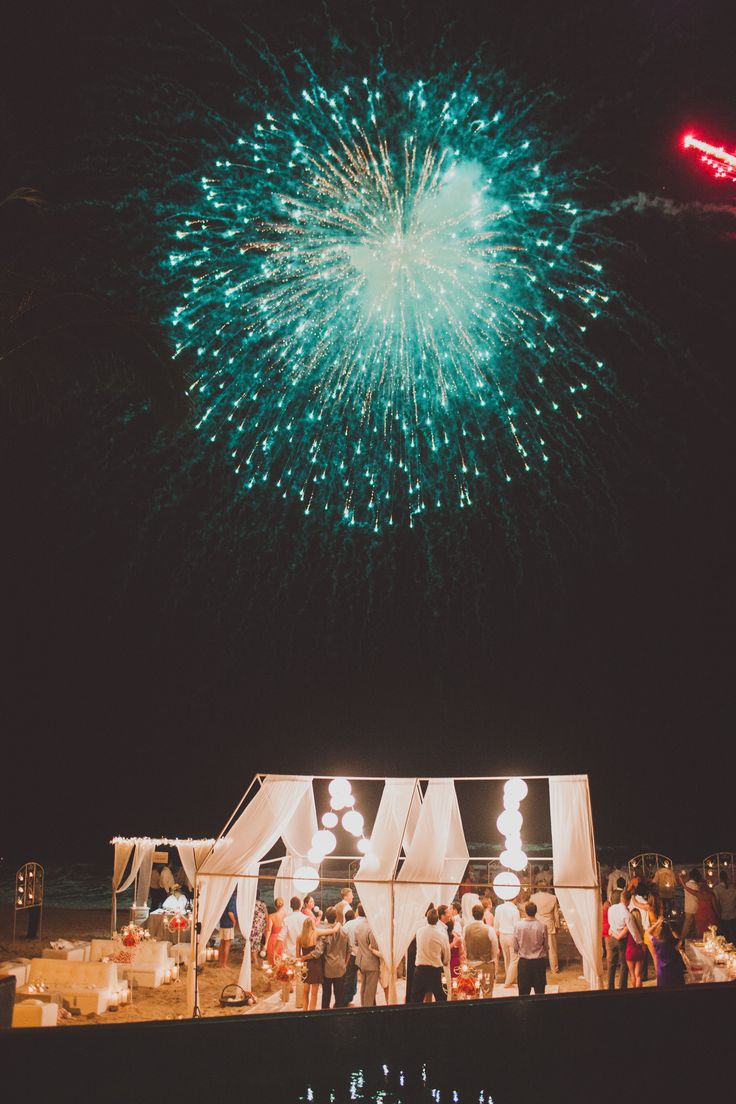 Send them off with a lasting impression. Have a fireworks display - wedding reception ideas