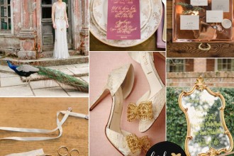 Copper + Plum + Antique Gold Autumn Wedding | fabmood.com