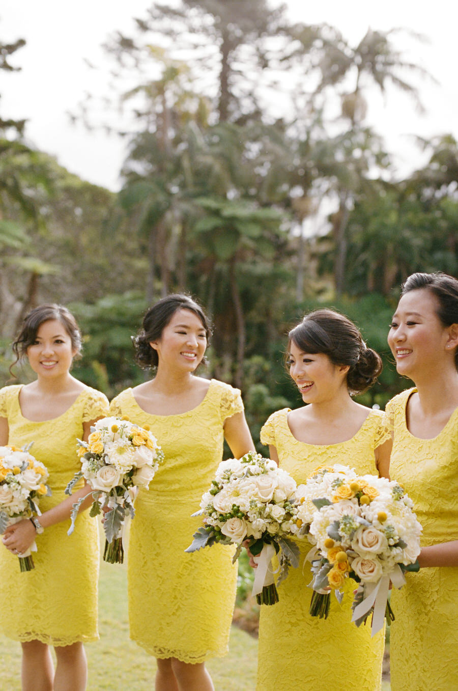 Lace Yellow Bridesmaids: fabmood.com