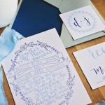 blue wedding invitations | fabmood.com