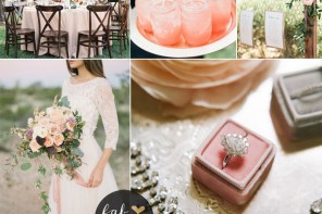 blush and peach outdoor wedding | fabmood.com