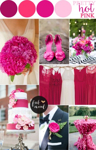 Hot pink wedding colour combos | fabmood.com