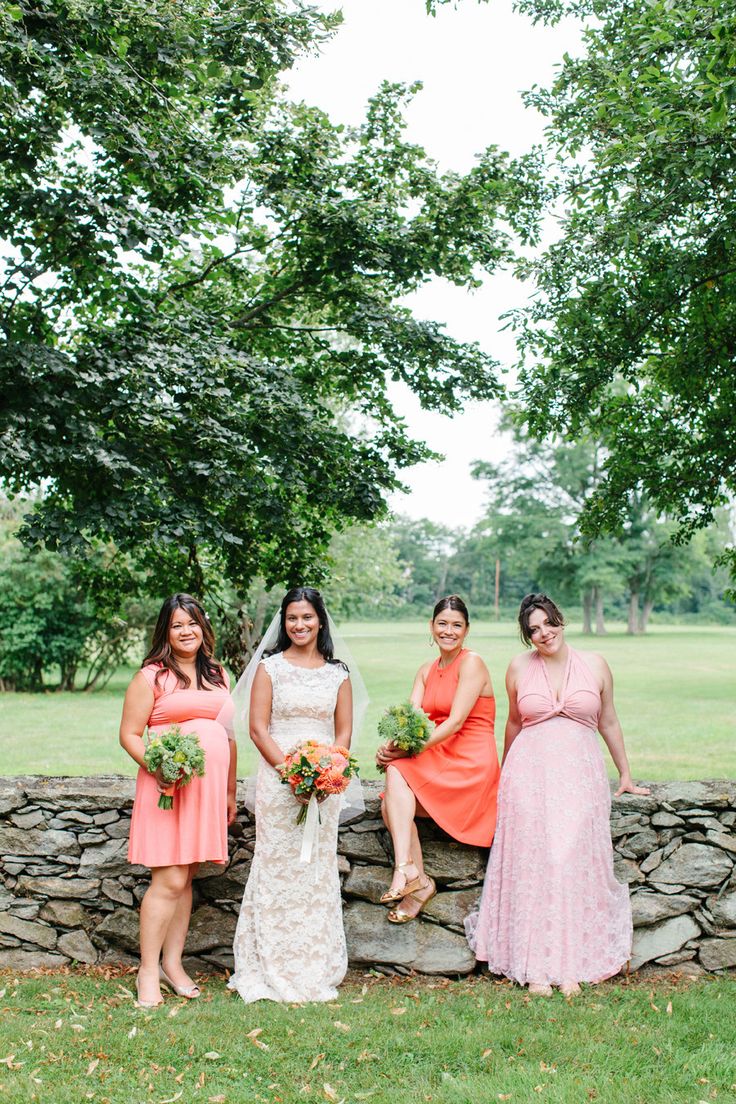 orange bridesmaid dresses | fabmood.com