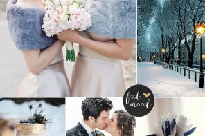 Shades of blue + grey + gold shimmery and payne's gray wedding colour | fabmood.com