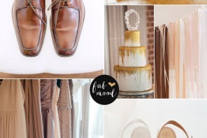Blush Brown and Gold Wedding Perfect for Autumn Wedding | fabmood.com