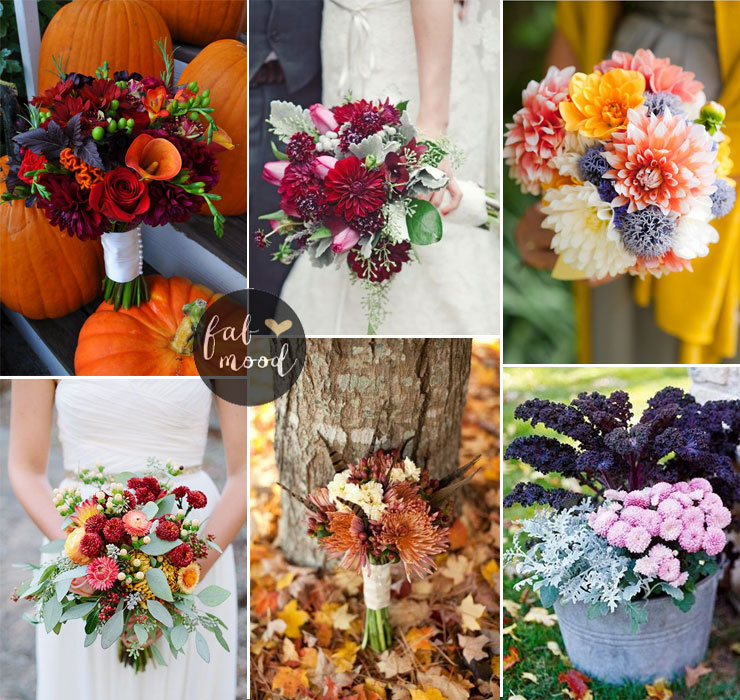 Chrysanthemum bouquet - Fall Wedding Flower Colors Ideas | fabmood.com