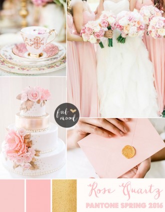 Rose Quartz Wedding Pantone Spring 2016 : https://www.fabmood.com/rose-quartz-wedding-theme #pinkwedding