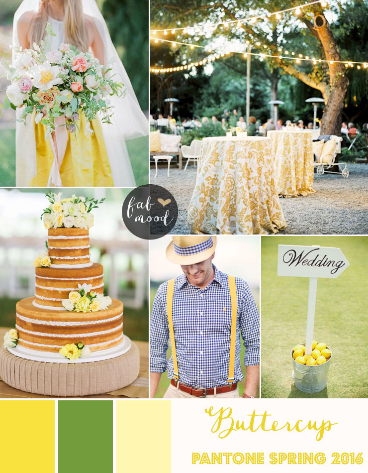 Buttercup Wedding Theme { Pantone Spring 2016 } https://www.fabmood.com/buttercup-wedding-theme-pantone #yellow #wedding