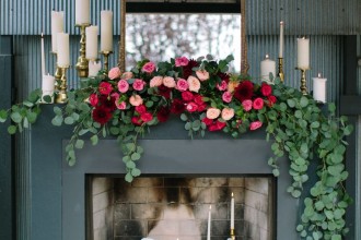 Greenery and Floral Garland Wedding Decoration