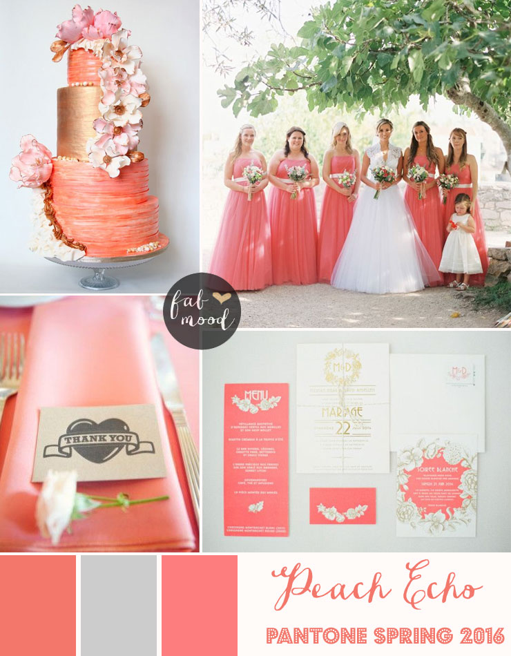 Peach Echo Wedding Theme { Pantone Spring 2016 } : https://www.fabmood.com/peach-echo-wedding-theme-pantone-spring-2016 #peachwedding