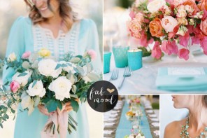 Pink and Turquoise Wedding Ideas | https://www.fabmood.com/pink-and-turquoise-wedding-ideas #weddingpalette #turquoisewedding #weddingideas