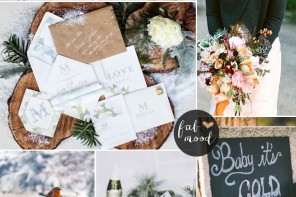 Winter Wonderland Wedding Theme { Charcoal ,white,gold and silver} | fabmood.com