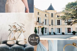 Romantic Provencal Wedding Inspiration In Champagne Peach And Shades Of Blue | fabmood.com