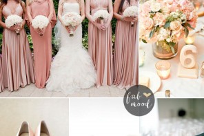 Blush rose gold and peach wedding Colours { sophisticated and beautiful, elegant colours }