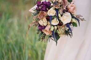 Photography - orchiddynasty.com/ | gorgeous blooms in blush, eggplant, blues, rusts - Fall Wedding Bouquet { Roses Wedding Bouquets } fabmood.com #fallbouquet