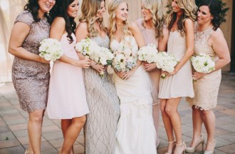 Casablanca Wedding Dress for a Shabby chic wedding with blush and champagne colours