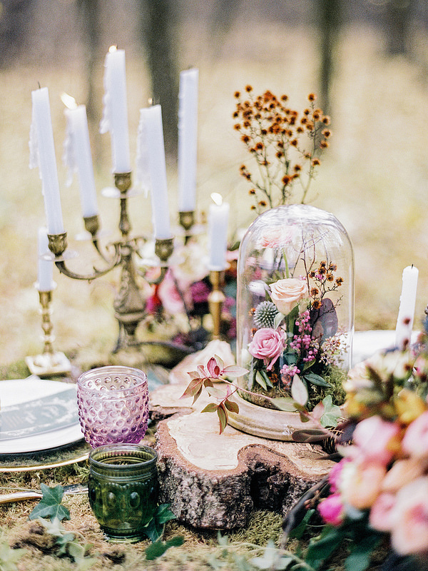 Enchanted Forest Fairytale Wedding in Shades of Autumn | fabmood.com