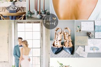 Intimate and Elegant Wedding In Blue and Peach | fabmood.com #blue #intimate