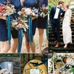 Navy blue and teal wedding colour theme | fabmood.com