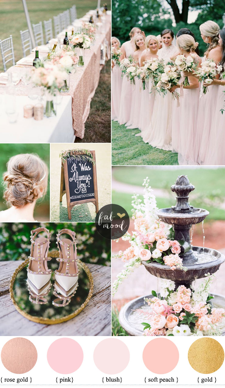 Blush wedding colour for garden wedding | fabmood.com