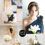 Navy blue and gold wedding colour combinations
