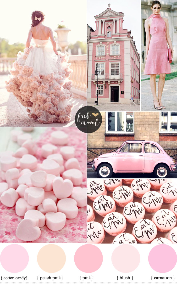 Pink Wedding Colour Schemes | fabmood.com