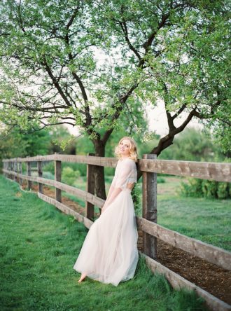 Beautiful Styled Shoot Complete With A short-cut lace top and classic style dress | fabmood.com