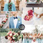 Cranberry, Sky blue wedding Colour combinations for Autumn wedding | fab mood