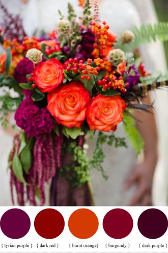 Hypericum Berry Wedding Bouquet - fall wedding | fabmood.com #fallwedding