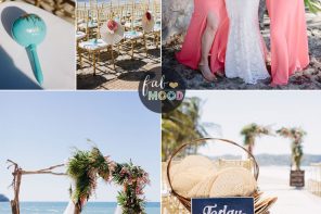 Coral Navy Blue and Turquoise For A Tropical Beach Wedding | FabMood #beachwedding #coralwedding