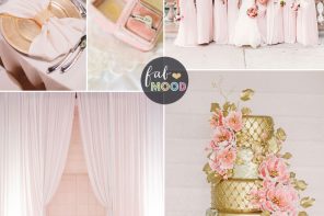 Glamorous Ballroom Wedding { Shades of Blush pink and Gold Wedding Colour Theme } Fab Mood #blushpink #theme