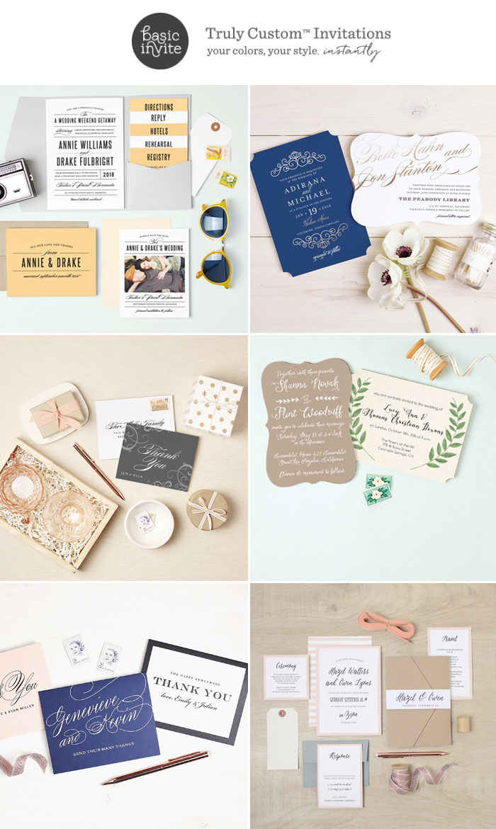Wedding Invitations for every season from Basic Invite | Fab Mood #wedding #invitations