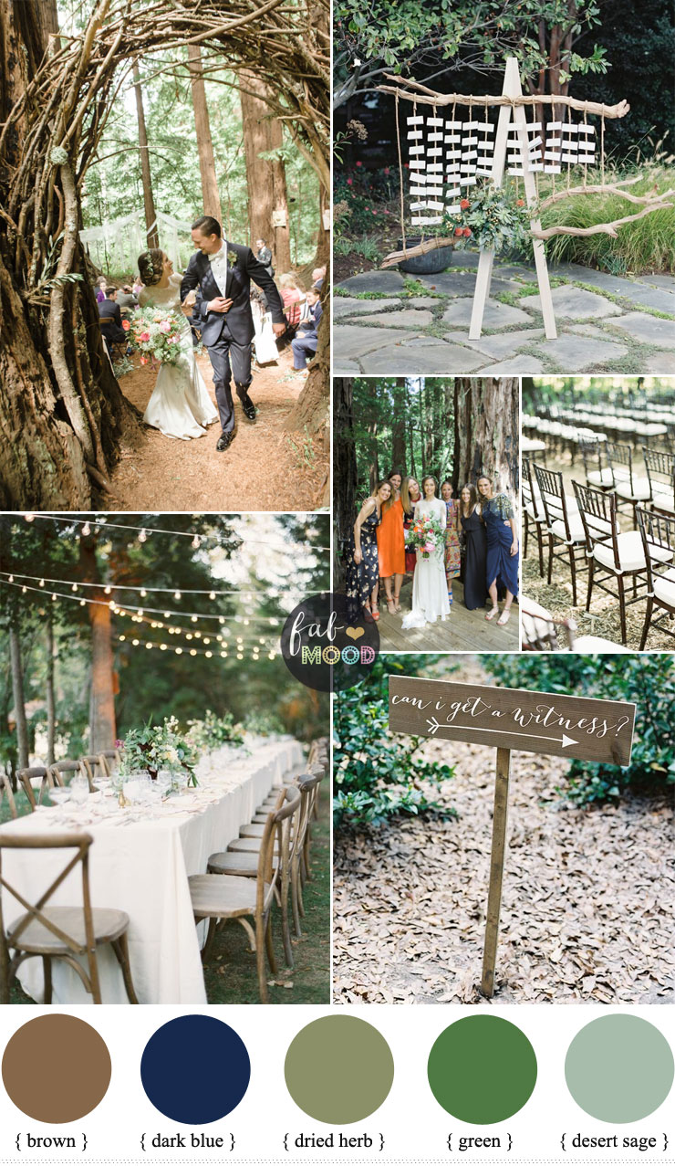 Wedding Style for casual brides and grooms | Forest wedding | fabmood.com