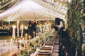 Romantic wedding reception | Elegant Fall Backyard Wedding | fabmood.com #wedding #weddingreception