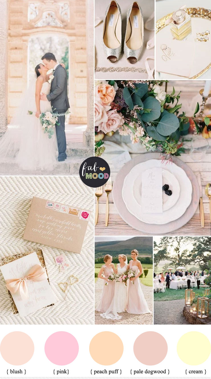 Tuscan wedding theme { blush ,cream, peach puff and pale dogwood } fabmood.com #wedding #weddingtheme #weddingcolour #weddingtheme #tuscany #peach #blush