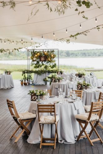 Wedding reception under tent | Summer wedding | fabmood.com #weddingreception #summerwedding