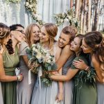 Misty grey and sage green bridesmaid dresses | rustic boho wedding | fabmood.com #weddingdress #bridesmaids #bridesmaiddresses