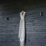 Misty gray color theme - Misty grey chiffon wedding dress | fabmood.com #weddingdress #greyweddingdress #weddingdress