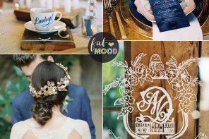 Navy blue and Gold wedding colors | fabmood.com #weddingcolor #blue #navybluegold #elegantwedding