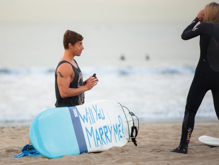 Surfing Marriage Proposal