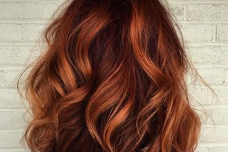Auburn Hair Color Ideas - auburn hair with highlights,auburn hair color ideas #auburnhaircolor #naturalauburnhair, auburn hair with caramel highlights