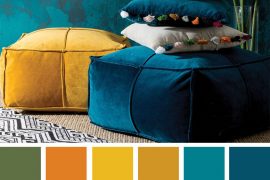 Color inspiration : Copper Green Mustard + Peacock & Teal , color palette ,color scheme ,color combination