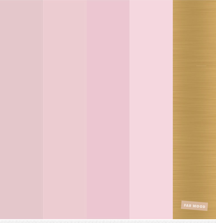Gold + Pink and mauve color scheme