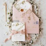 Cherry blossom wedding invitations